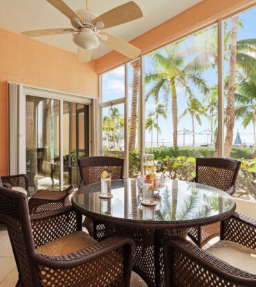 private location yet only steps from the pool and  beach