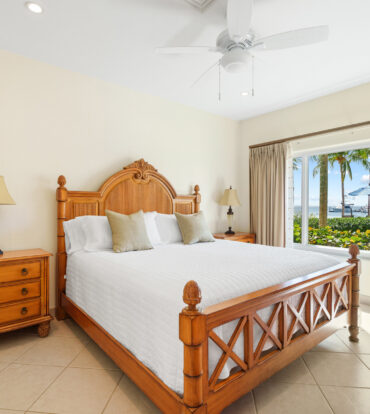 master bedroom overlooking water