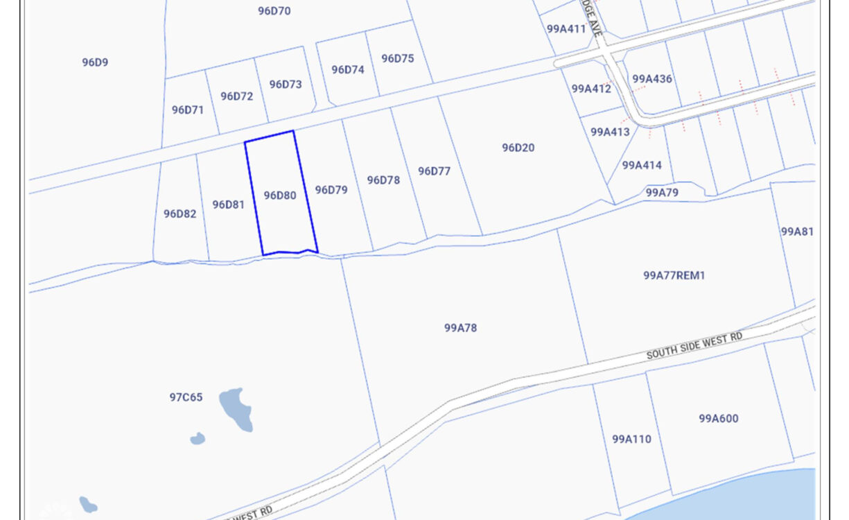 BRAC BLUFF EDGE LAND   .73 ACRE