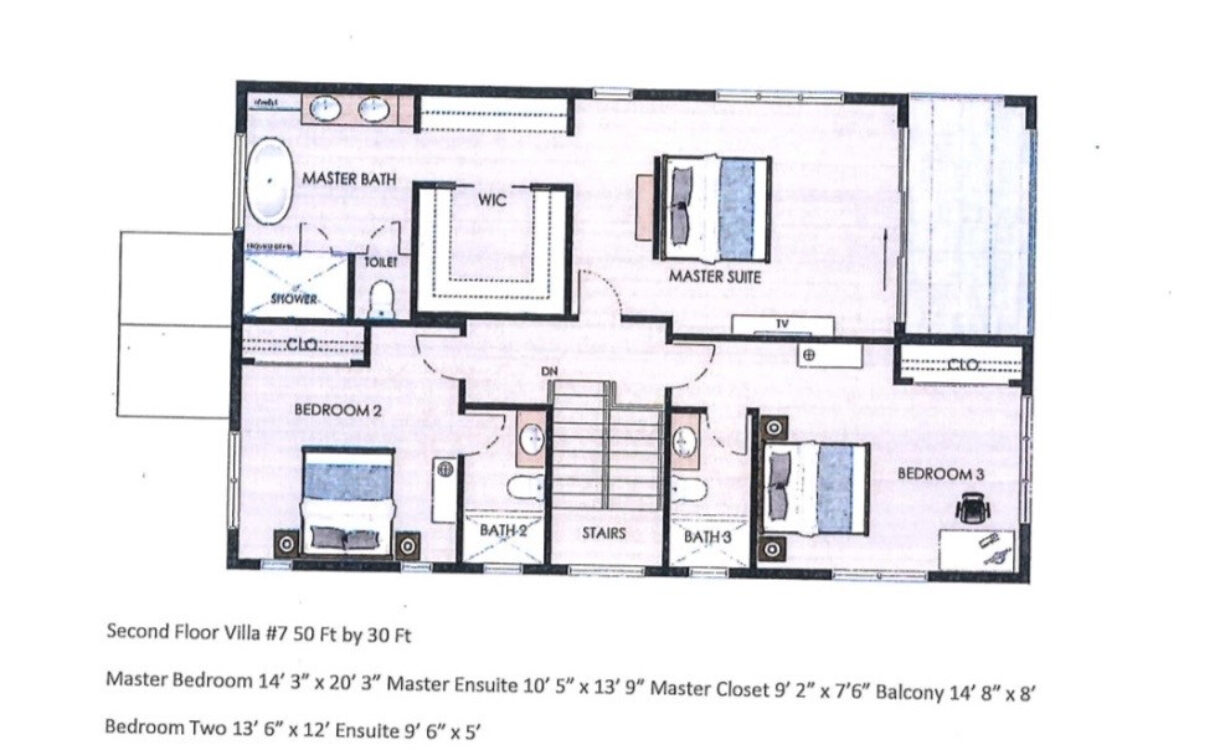 OCEANS 9  UNIT # 7 - Floor Plan 2