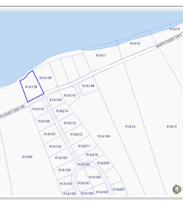 BEACHFRONT LAND ON NORTH COAST EAST ROAD