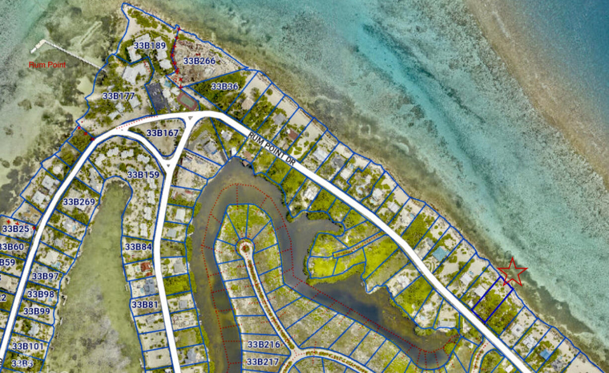RUM POINT BEACHFRONT LOT W/CORAL REEF STEPS AWAY