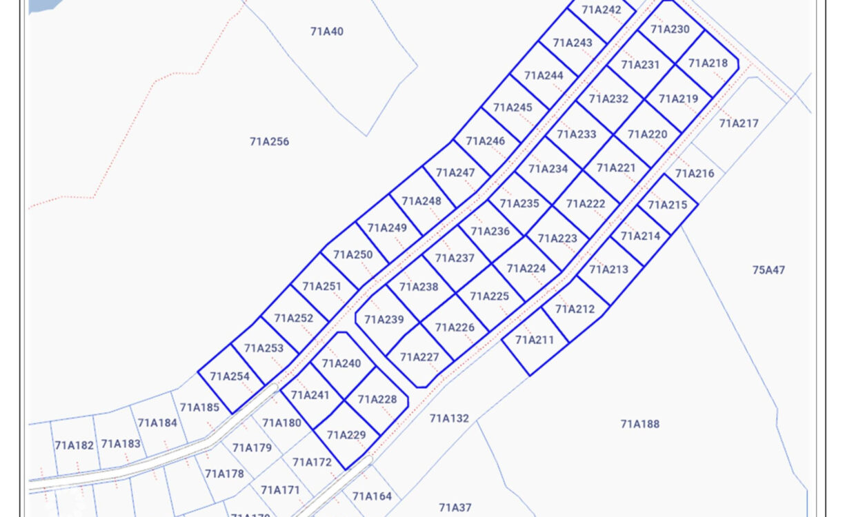 CORAL COURTS SUBDIVISION - FARM ROAD EAST END